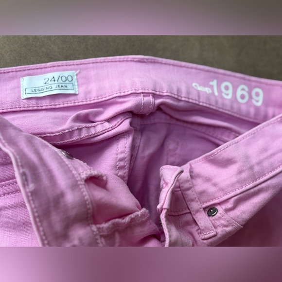 GAP 1969 Pink Legging Jeans size 24/00 - Picture 3 of 4